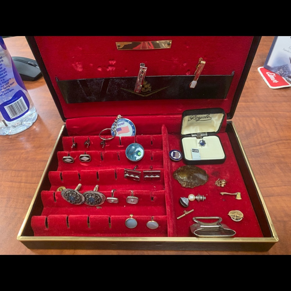 Box of cuff links